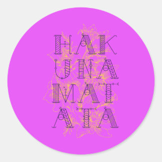 Sticker Rond Hakuna Matata