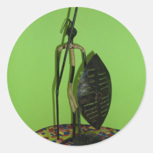 Sticker Rond Hakuna Matata Kenya Maasai.JPG