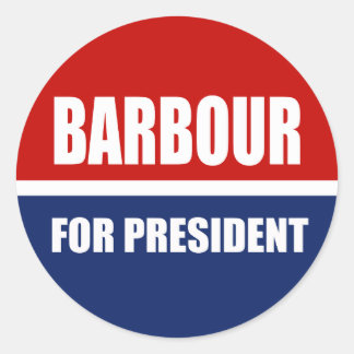 STICKER ROND HALEY BARBOUR 2012