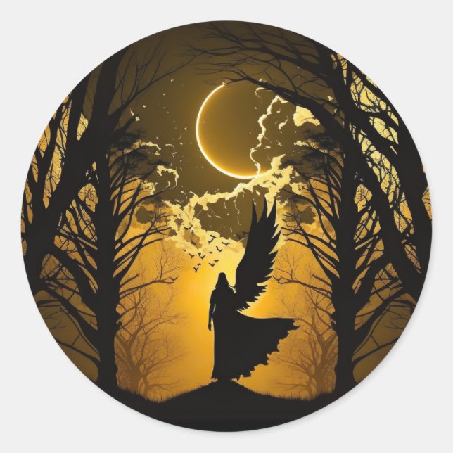 Sticker Rond Half Angel (Devant)