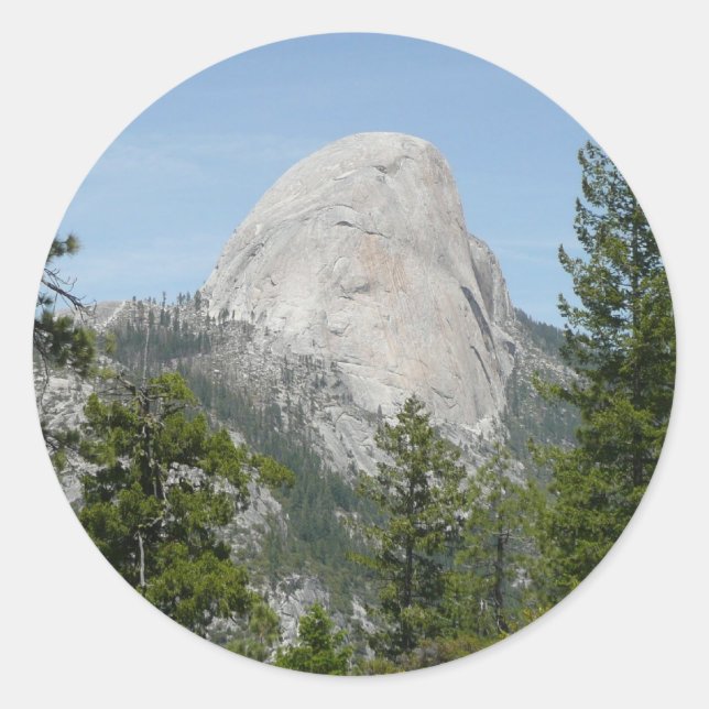 Sticker Rond Half Dome depuis Panorama Trail II (Devant)