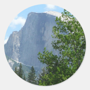 Sticker Rond Half Dome en été du parc national de Yosemite
