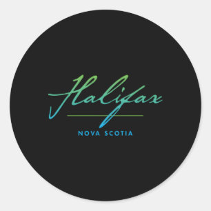 Sticker Rond Halifax Nouvelle-Écosse
