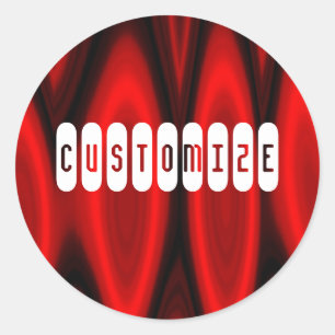 Sticker Rond Hall de flamme - Modèle