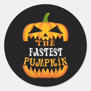 Sticker Rond Hallowee du groupe familial de jumelage le plus ra