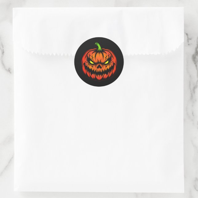 Sticker Rond Halloween (Sac)