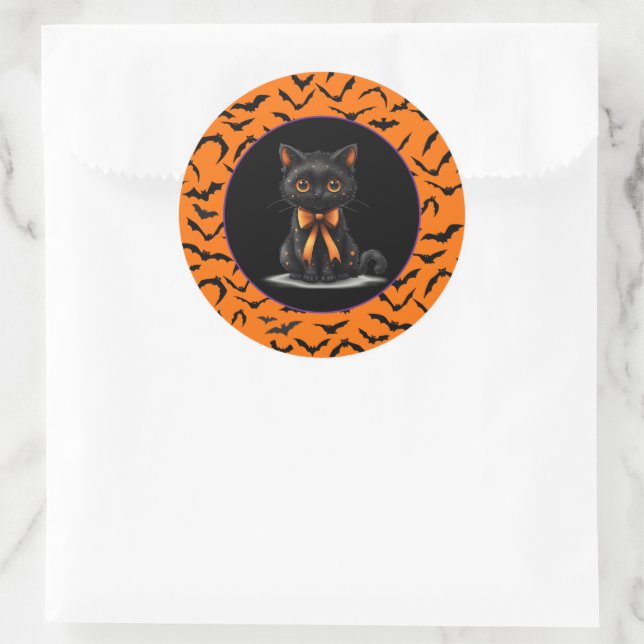 Sticker Rond Halloween (Sac)