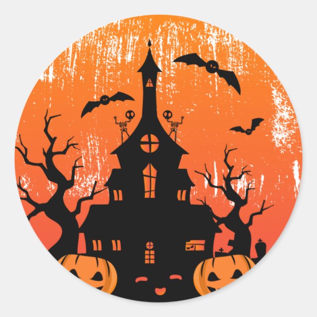 Sticker Rond Halloween (Devant)