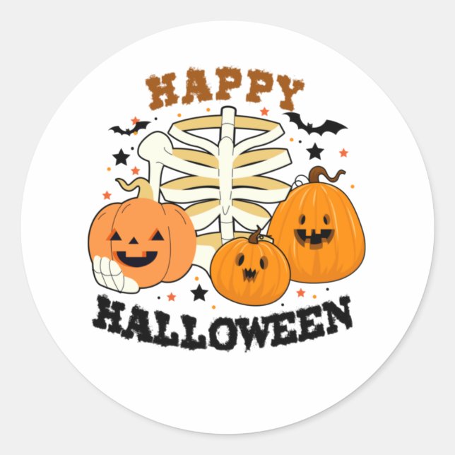 Sticker Rond Halloween (Devant)
