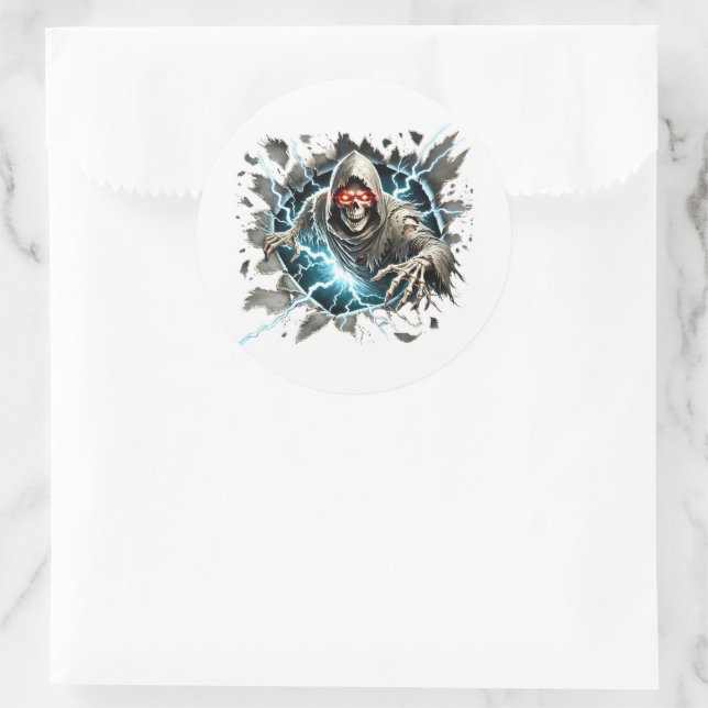 Sticker Rond Halloween  (Sac)