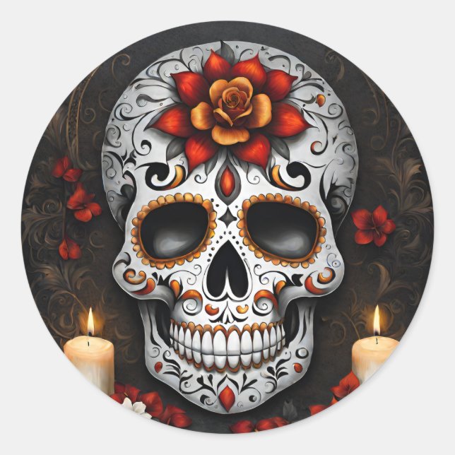 Sticker Rond Halloween (Devant)