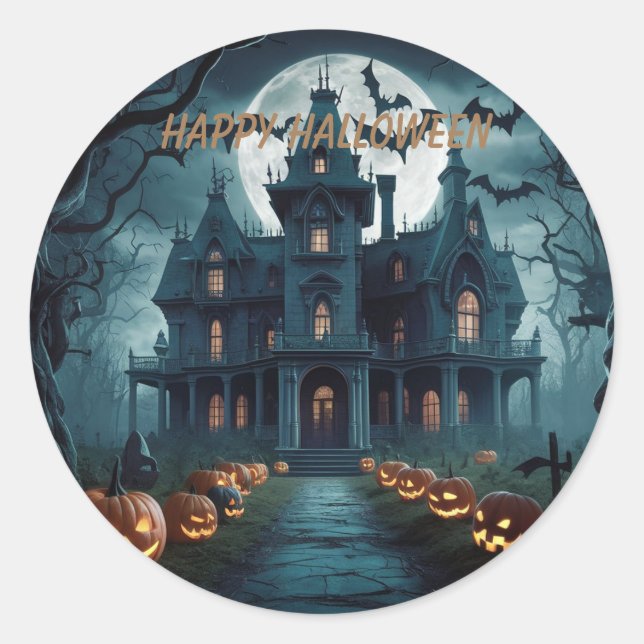 Sticker Rond Halloween (Devant)