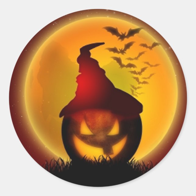 Sticker Rond Halloween (Devant)
