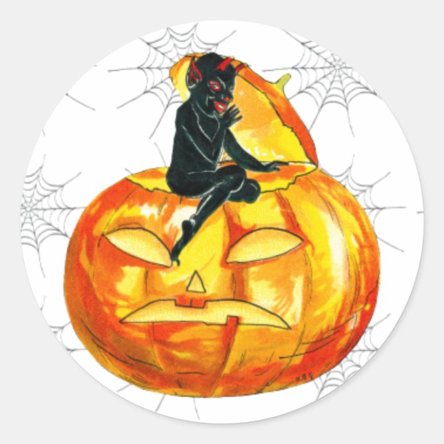 Sticker Rond Halloween (Devant)