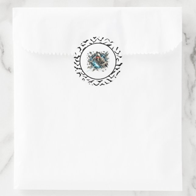 Sticker Rond Halloween  (Sac)