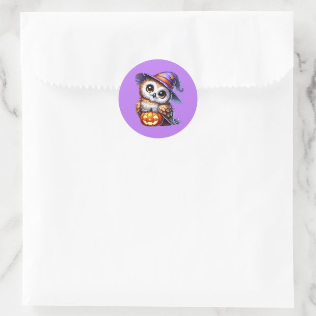 Sticker Rond Halloween (Sac)