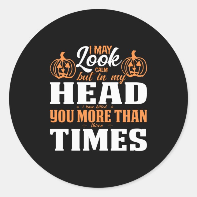 Sticker Rond Halloween (Devant)