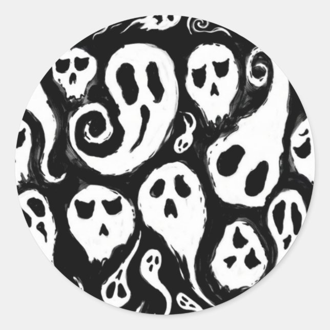 Sticker Rond  Halloween  (Devant)