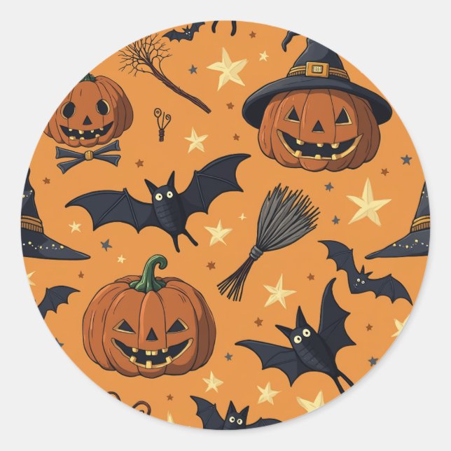Sticker Rond Halloween (Devant)