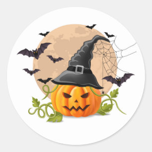 Sticker Rond Halloween