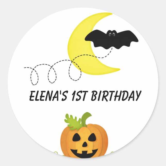 Sticker Rond Halloween (Devant)