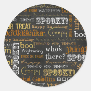 Sticker Rond Halloween
