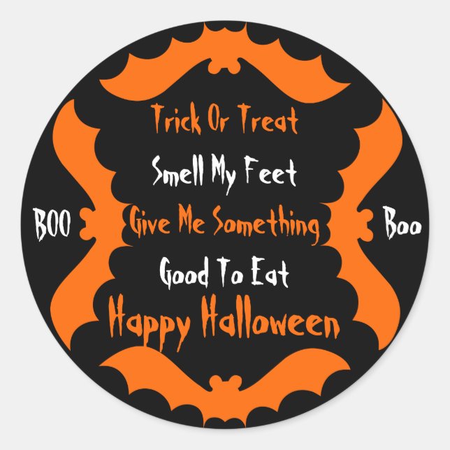 Sticker Rond Halloween (Devant)