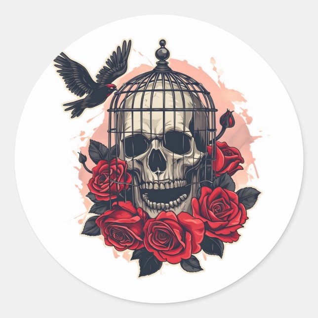 Sticker Rond Halloween (Devant)