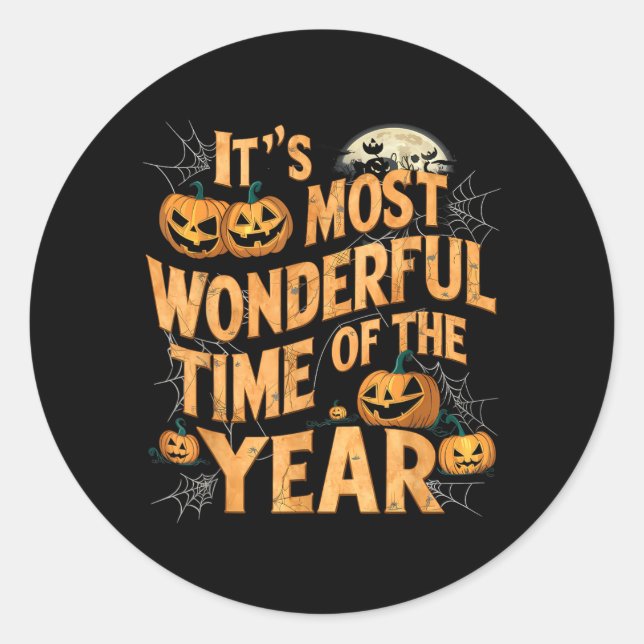 Sticker Rond Halloween (Devant)