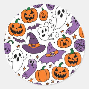 Sticker Rond Halloween 2024