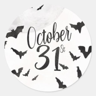 Sticker Rond Halloween - 31 octobre - Soirée d'Halloween