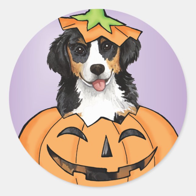 Sticker Rond Halloween Berner (Devant)