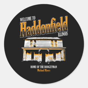 Sticker Rond Halloween Bienvenue À Haddonfield