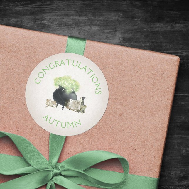 Sticker Rond Halloween Cauldron (Créateur téléchargé)