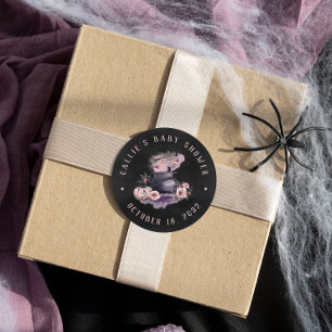 Sticker Rond Halloween Cauldron Baby shower Favoriser