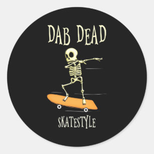 Sticker Rond Halloween Dabbing Skatestyle