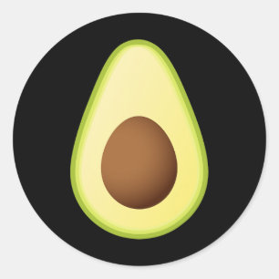 Sticker Rond Halloween de costume d'Avocado