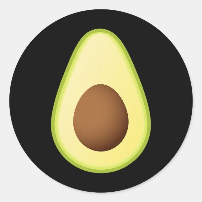 Sticker Rond Halloween de costume d'Avocado (Devant)