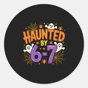 Sticker Rond Halloween effrayant 67 Six Sept Meme 1 (3)