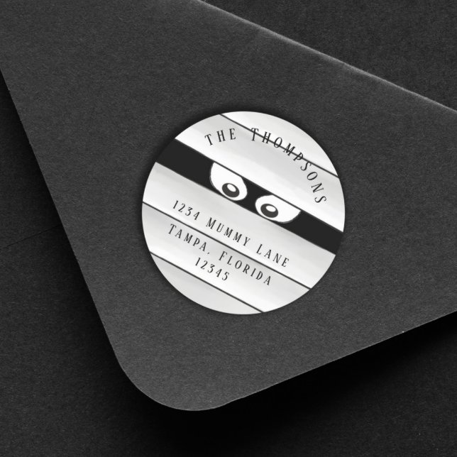 Sticker Rond Halloween Éffrayant Déplaisant maman Trump ou clas (Créateur téléchargé)