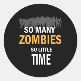 Sticker Rond Halloween effrayant Et Drôle
