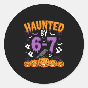Sticker Rond Halloween Ensorcelé 67 Six Sept Mème 1 (8)