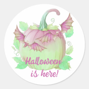Sticker Rond Halloween est ici