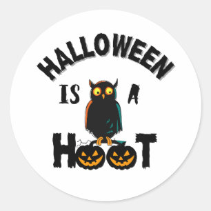 Sticker Rond Halloween est une fête juste pour rire