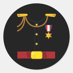 Sticker Rond Halloween festive Prince Charming Costume