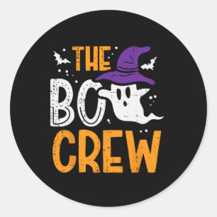 Sticker Rond Halloween Ghost Le Costume Boo Crew Matatching Fem