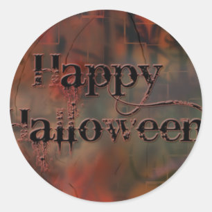 Sticker Rond Halloween heureux