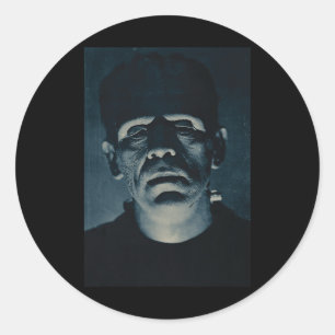 Sticker Rond Halloween Horror Comédie Vintage Retro Film