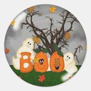 Sticker Rond Halloween huent