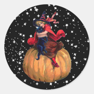 Sticker Rond Halloween : La Frontière Finale